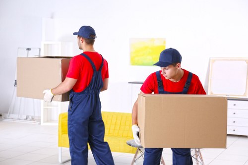 House removal team planning a local move in Merton