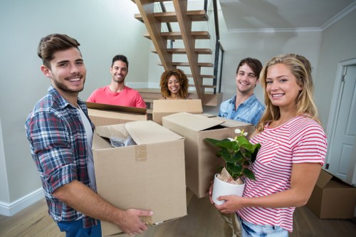 Removal team planning a house move in Merton