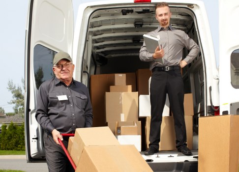 Local man with van service helping with a move in Merton