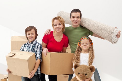 Team following safety procedures during a property move