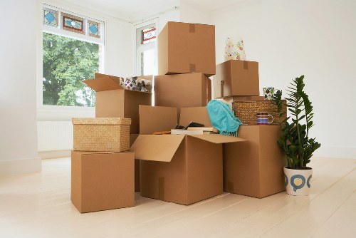 Merton moving van helping with residential relocation