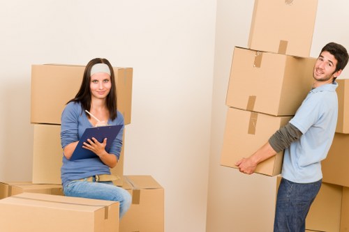 Careful loading of furniture for local house removals
