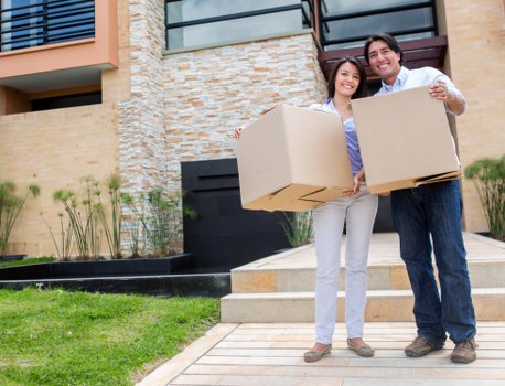 Business move in Merton showing careful handling of office items